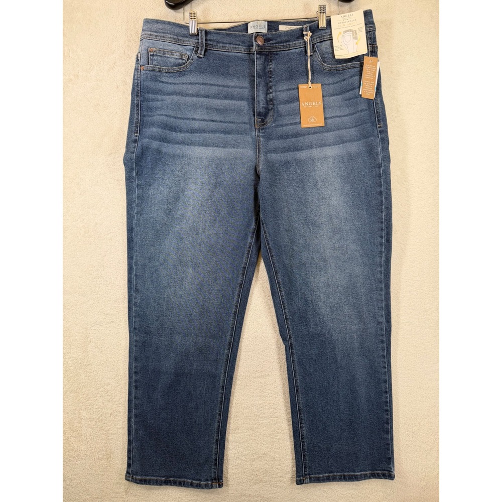 Angels Forever Young Evervintage Slim Ankle Jeans High Rise Medium Wash 20W NEW